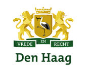 Location of the municipality of The Hague. Text reads "verde en recht. Den Haag"